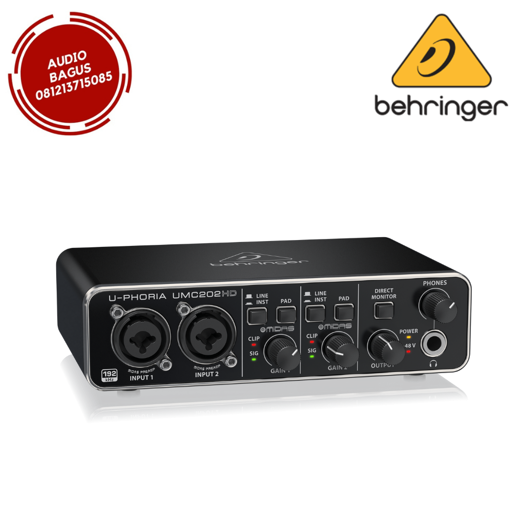 SOUNDCARD AUDIO INTERFACE BEHRINGER UMC202HD / UMC202HD / UMC 202HD