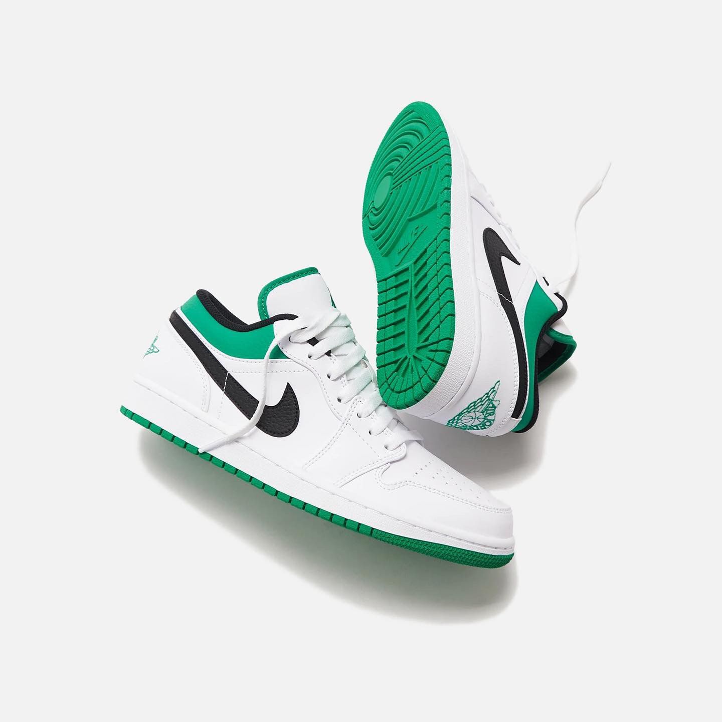 jordan white green
