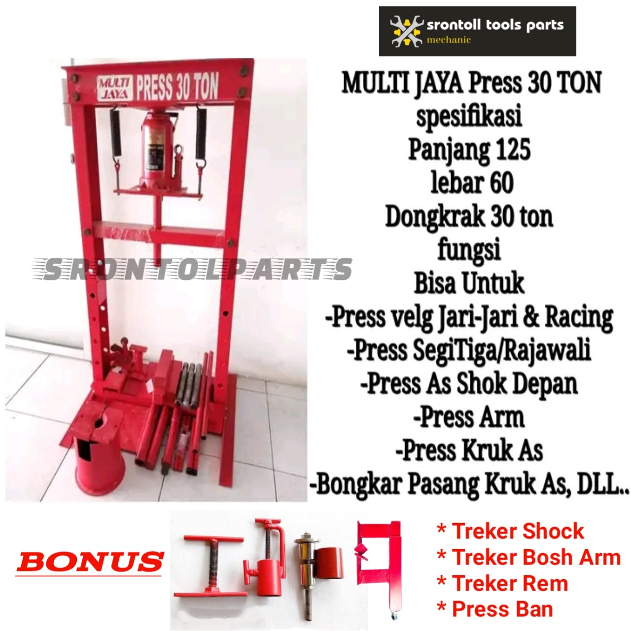 Alat Pres Press Multifungsi Press Velg Pelek Press Arm Press Segitiga