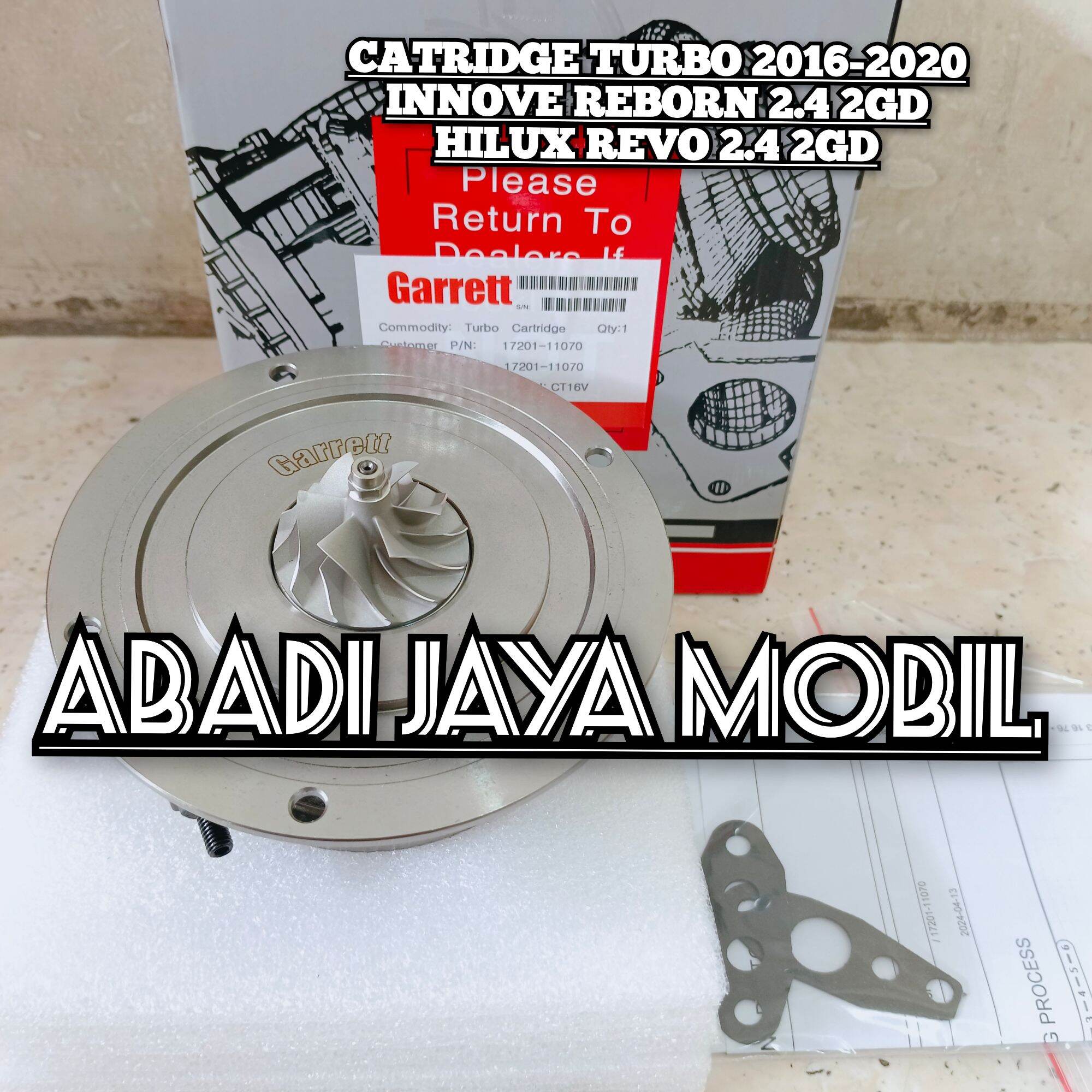 CATRIDGE CATRID TURBO INNOVA REBORN 2.4 2GD HILUX REVO 2.4 2GD 17201-11070 GARRET ASLI Harga 2,200,000 rupiah*Gratis Ongkir