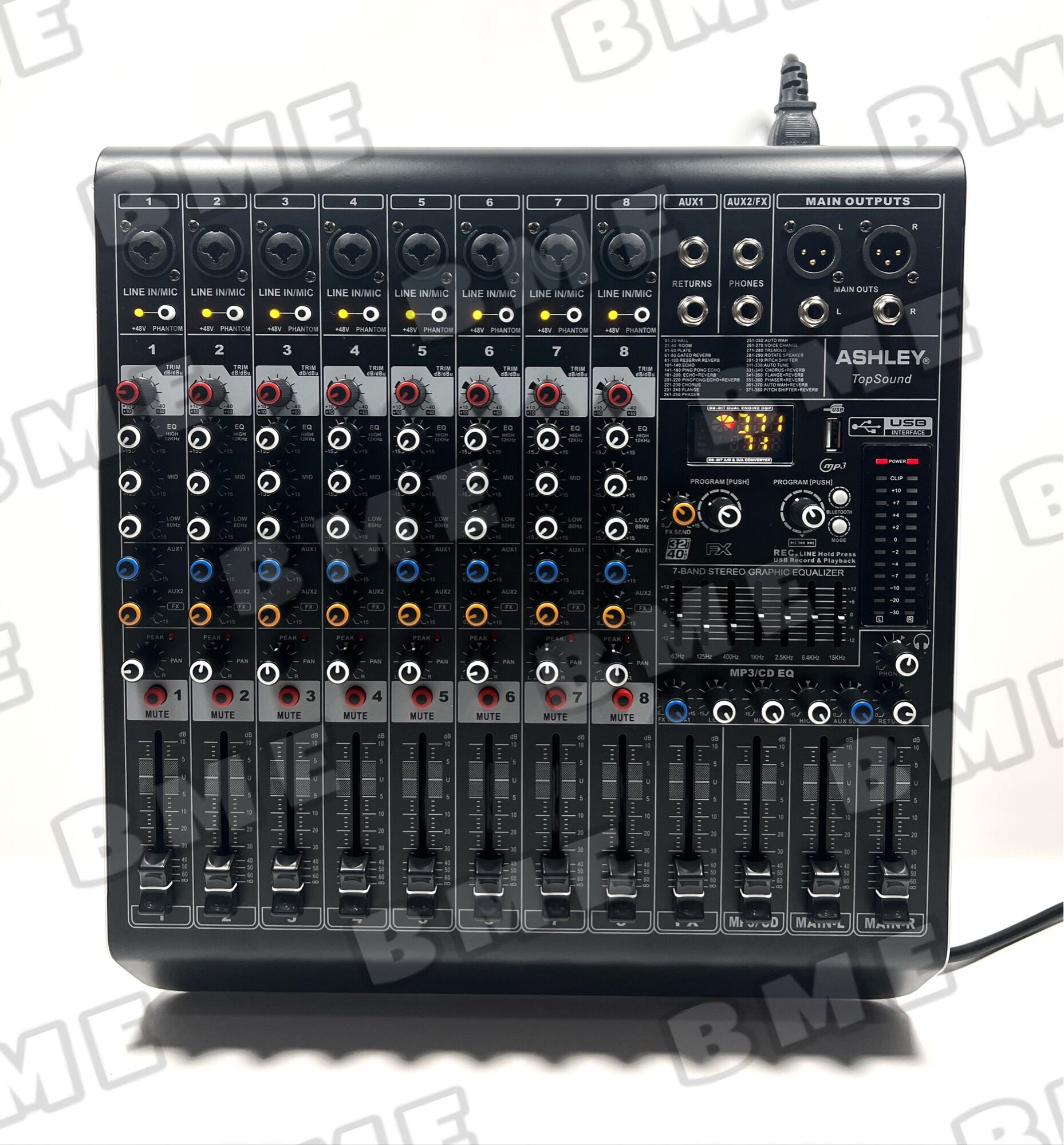 Power Mixer 8 Channel Ashley TopSound Top Sound Original Ashley Lazada Indonesia