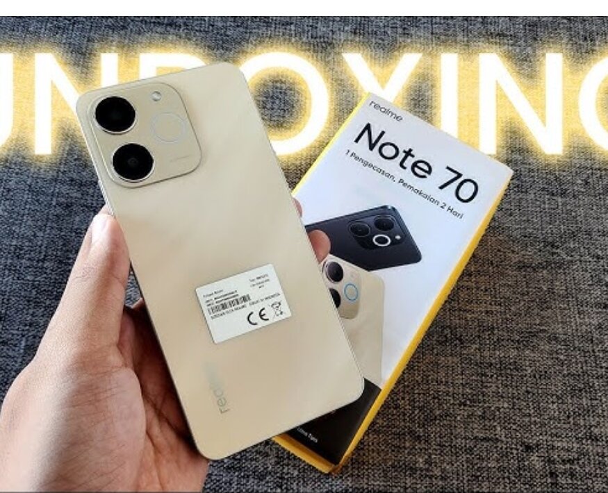 Realme Not 70 Ram 8 +128 GB (exten 4+4 GB) garansi resmi 1 tahun