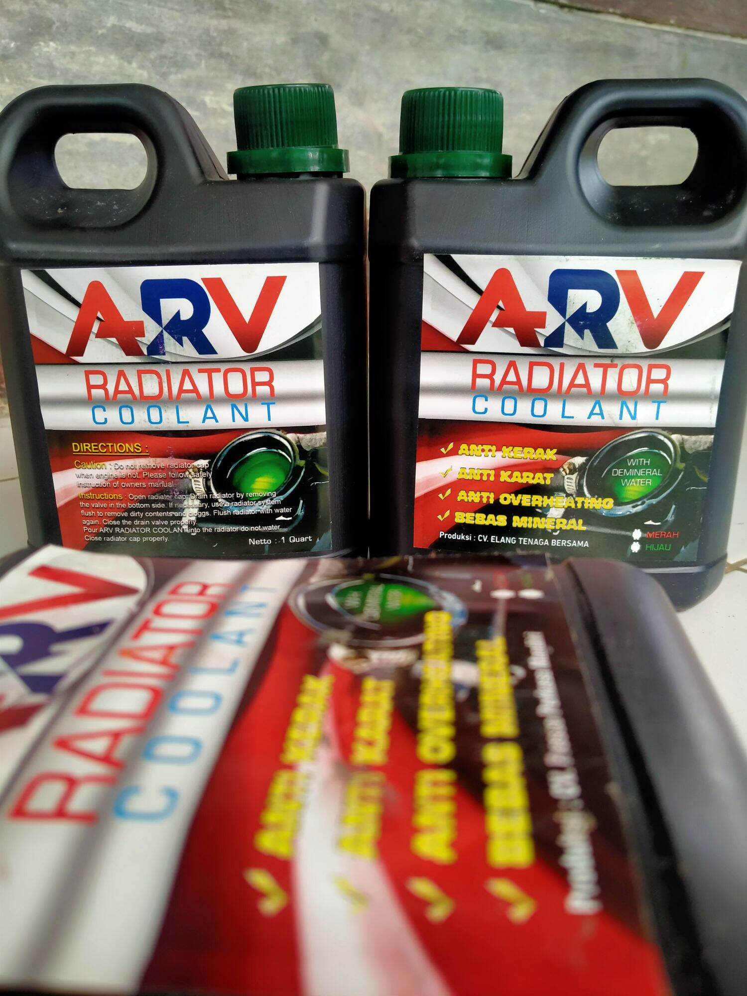 ARV RADIATOR COOLANT WITH DEMINERAL WATER 1 QUART AIR RADIATOR COOLANT