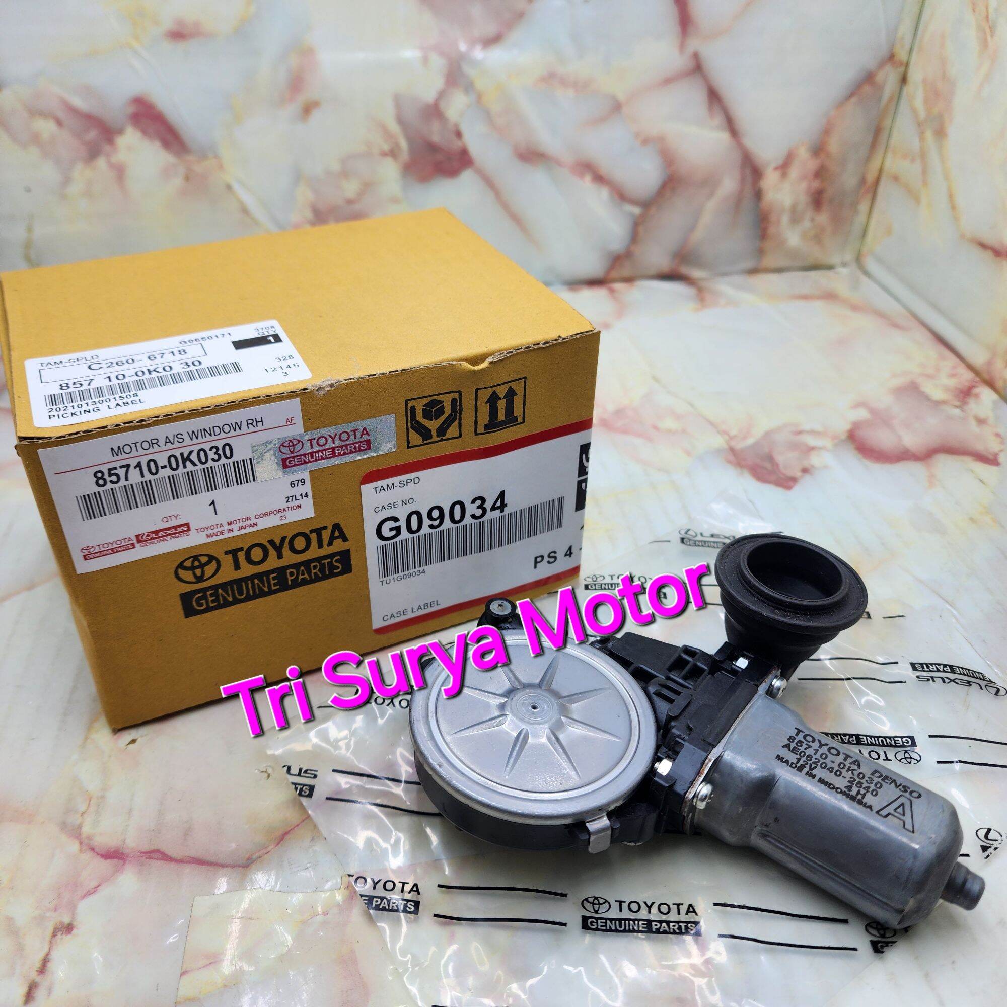 Motor Dinamo Power Window Front Depan RH Kanan Bagian Supir Innova Lama Hilux Vigo Fortuner Sudah Auto 85710-0K030 Ori Harga 1,000,000 rupiah*Gratis Ongkir