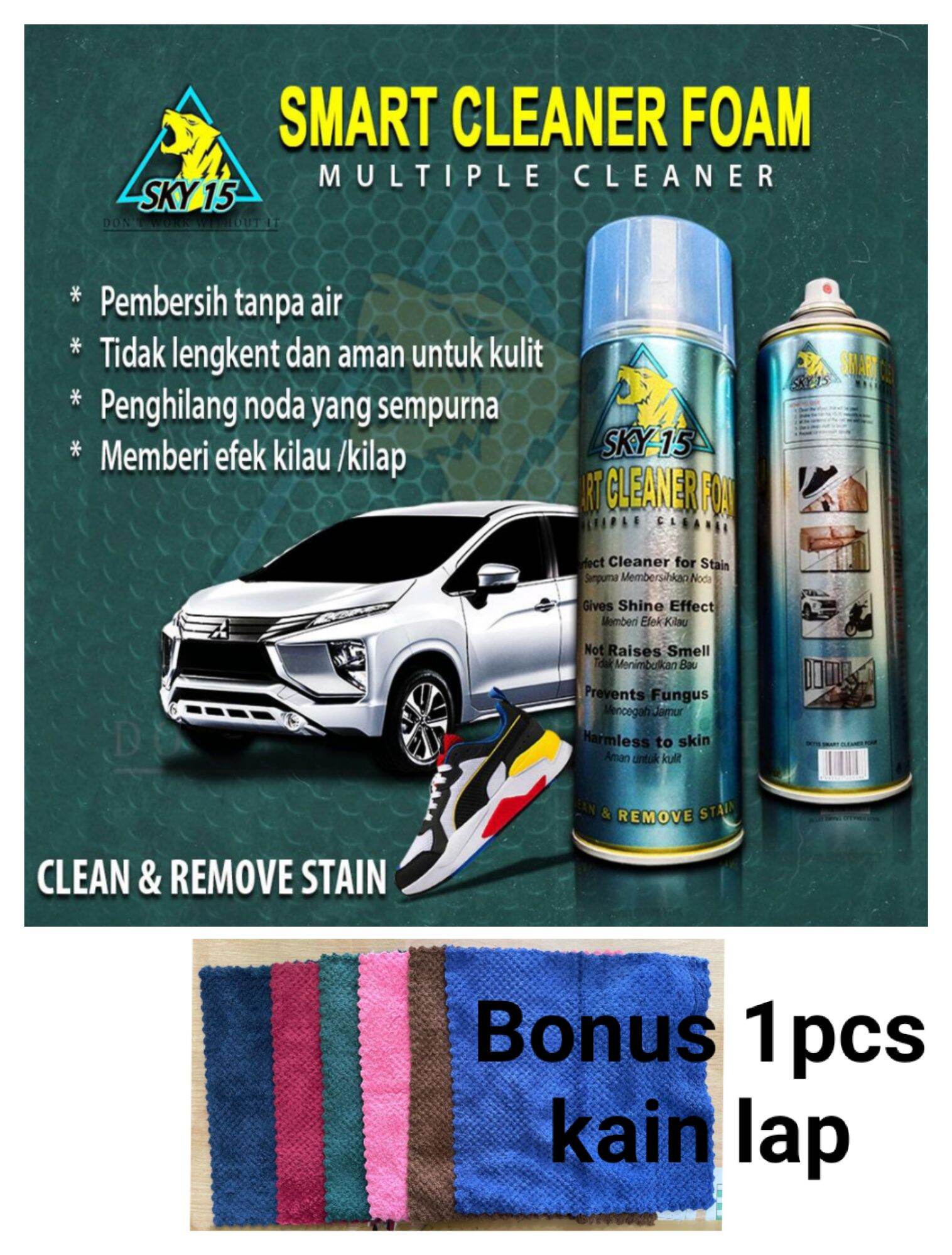 SMART FOAM CLEANER MULTIPE SKY15 CAIRAN SPRAY BUSA PEMBERSIH NODA
