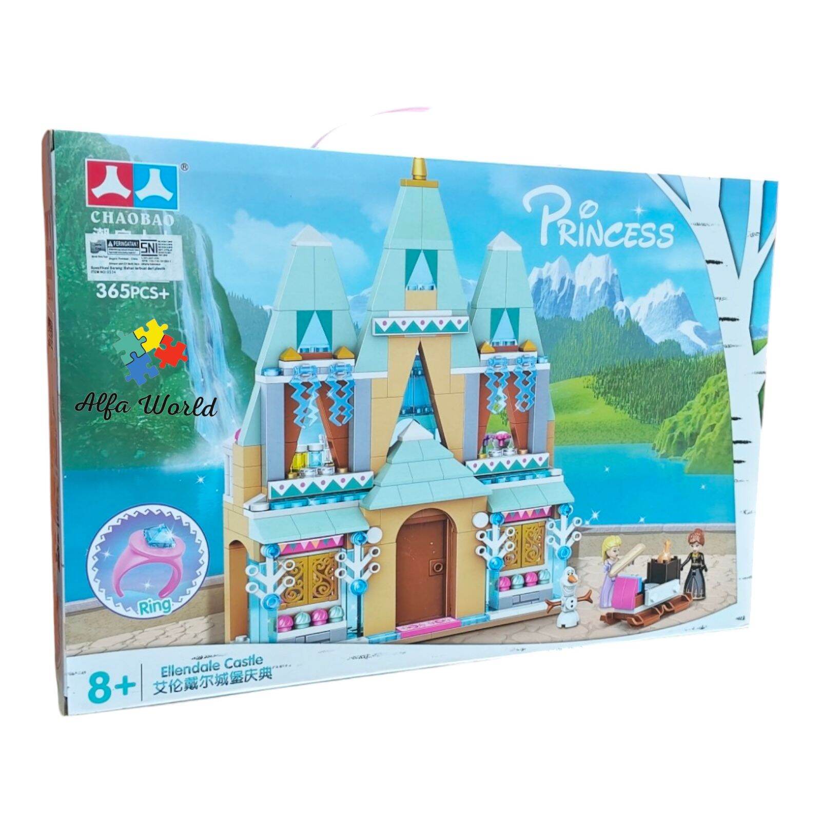 Mainan Anak Chaobao Princess Elsa Block Bricks DIY Bongkar Pasang Elsa ...
