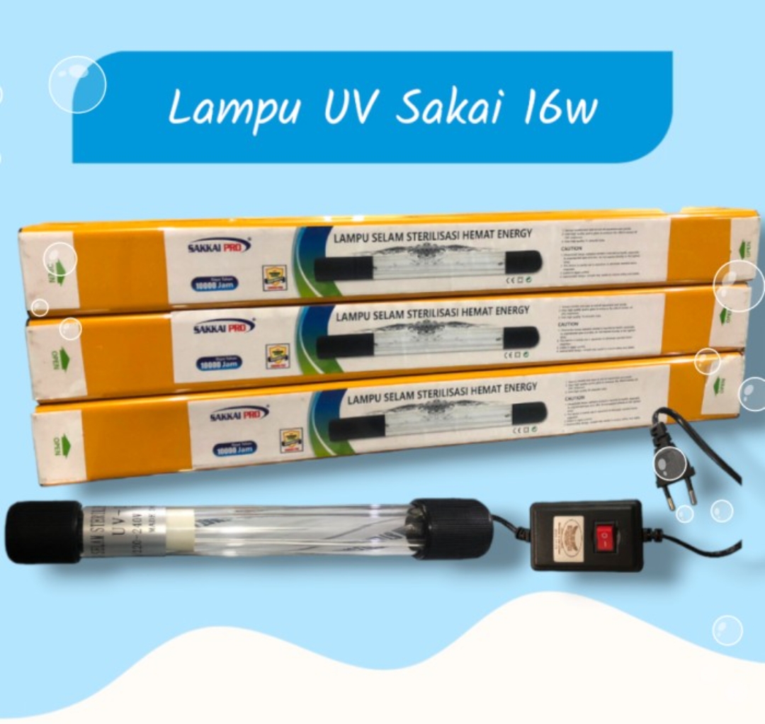 LAMPU UV ULTRAVIOLET ANTI LUMUT BAKTERI SAKKAI PRO UV 16WATT
