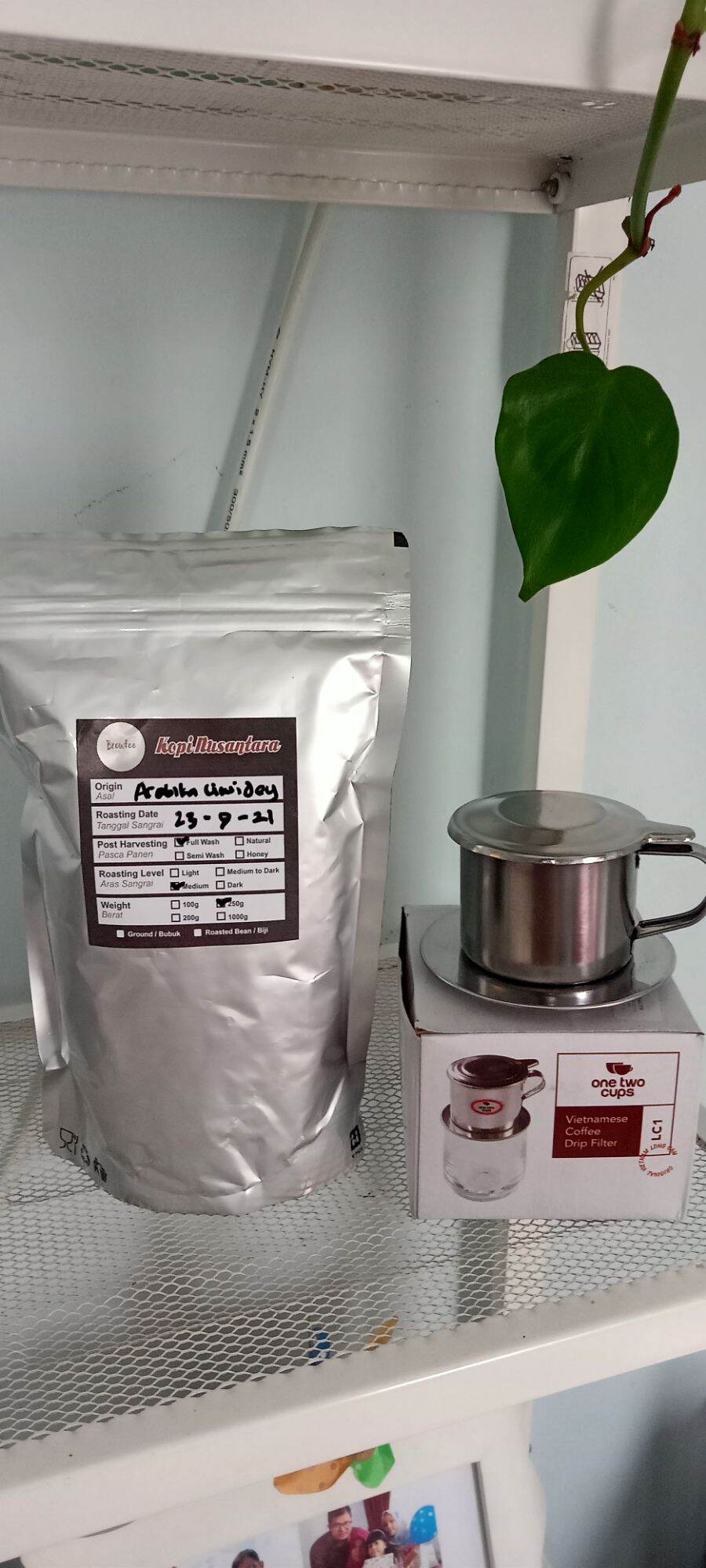 Paket Kopi Arabika / Robusta Ciwidey + Vietnam Dripp